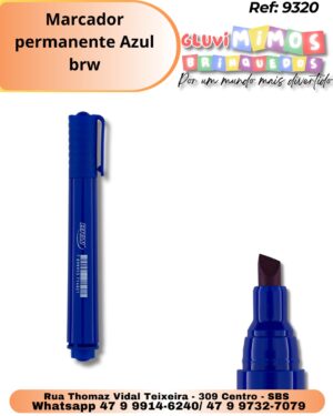 Marcador permanente Azul brw