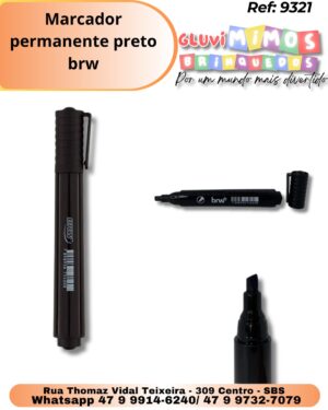Marcador permanente preto brw