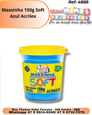 Massinha 150g Soft Azul Acrilex