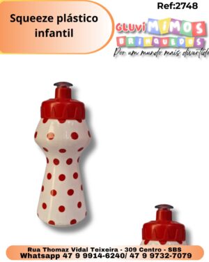Squeeze plástico infantil