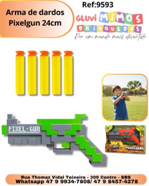 Arma de dardos Pixelgun 24cm