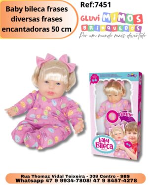 Baby bileca frases diversas frases encantadoras 50 cm