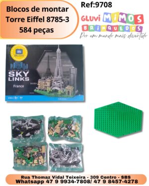Blocos de montar Torre Eiffel 8785-3 584 peças