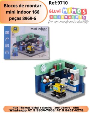Blocos de montar mini indoor 166 peças 8969-6