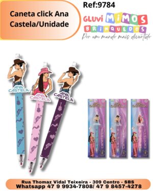 Caneta click Ana Castela/Unidade
