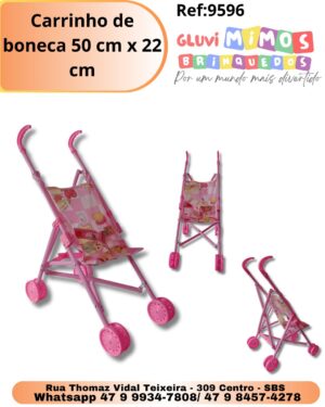 Carrinho de boneca 50 cm x 22 cm