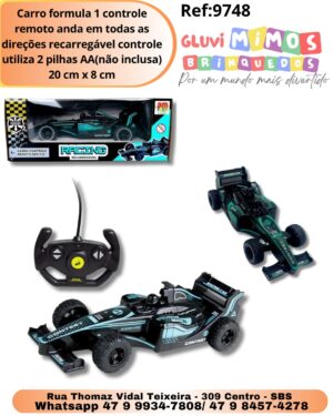 Carro formula 1 controle remoto anda em todas as direções recarregável controle utiliza 2 pilhas AA(não inclusa) 20 cm x 8 cm