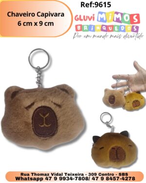 Chaveiro Capivara 6 cm x 9 cm