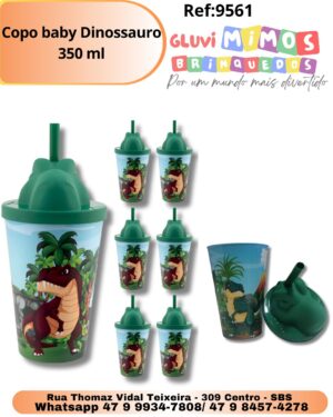 Copo baby Dinossauro 350 ml
