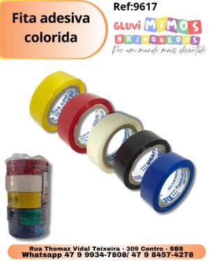 Fita adesiva colorida