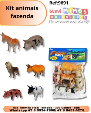 Kit animais fazenda