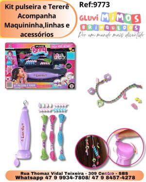 Kit pulseira e Tererê Acompanha  Maquininha,linhas e acessórios