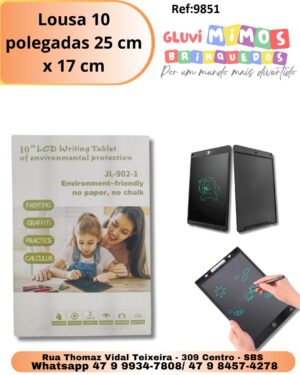 Lousa 10 polegadas 25 cm x 17 cm