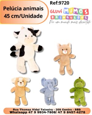 Pelúcia animais 45 cm/Unidade