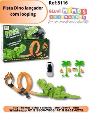 Pista Dino lançador com looping