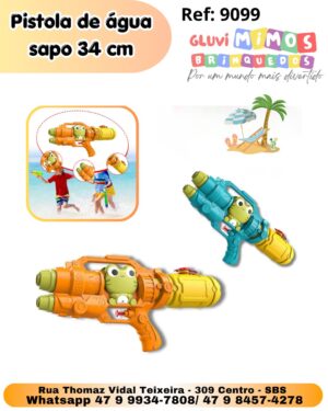 Pistola de água sapo 34 cm