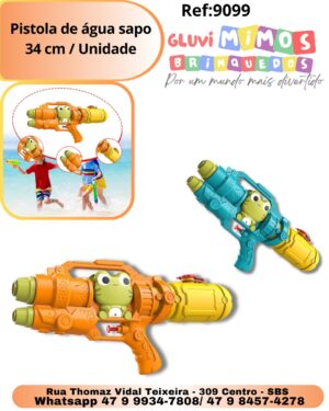 Pistola de água sapo 34 cm
