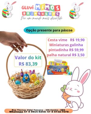 Kit cesta com brinquedos