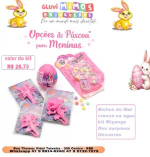 Opções de páscoa para menina