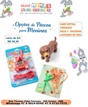 Opções de brinquedos páscoa para meninos