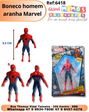 Boneco homem aranha Marvel