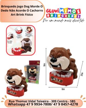 Brinquedo Jogo Dog Morde O Dedo Não Acorde O Cachorro