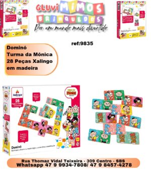 Dominó Turma da Mônica 28 Peças Xalingo