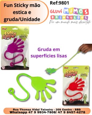 Fun Sticky mão estica e gruda/Unidade