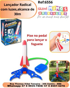 Lançador Radical com luzes,alcance de 30m