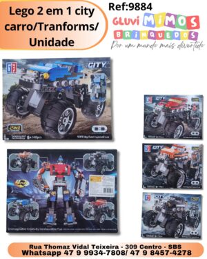 Lego 2 em 1 city carro/Tranforms/Unidade