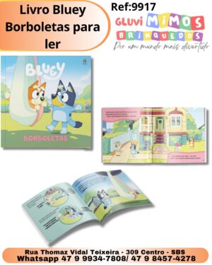 Livro Bluey Borboletas para ler