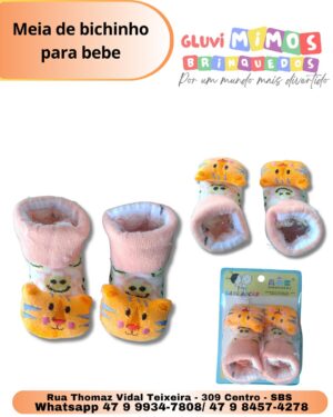 Meia de bichinho para bebe