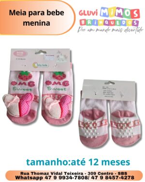Meia para bebe menina
