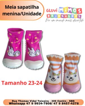 Meia sapatilha menina/Unidade