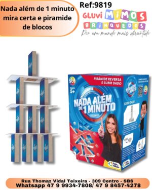 Nada além de 1 minuto mira certa e piramide de blocos