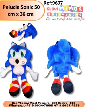 Pelucia Sonic 50 cm x 36 cm