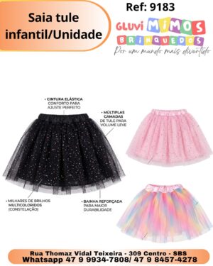 Saia tule infantil/Unidade