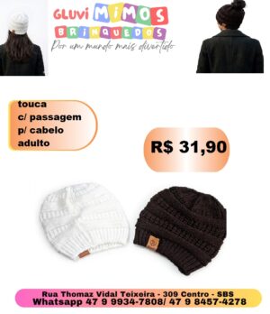 Touca adulto feminino