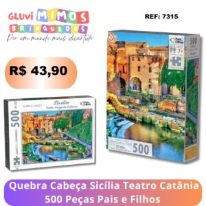 Quebra cabeça sicília teatro catânia 500 peças