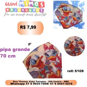 Pipa grade 70 cm pato donald e margarida