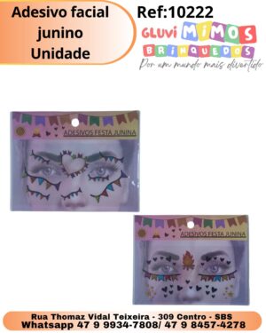 Adesivo facial junino Unidade