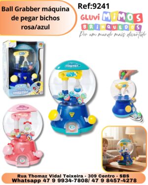 Ball Grabber máquina de pegar bichos rosa/azul