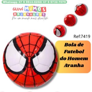 Bola de futebol homem aranha