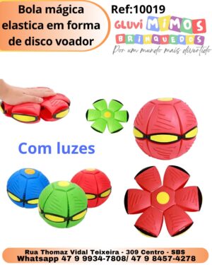 Bola mágica elastica em forma de disco voador