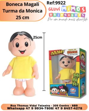 Boneca Magali Turma da Monica 25 cm
