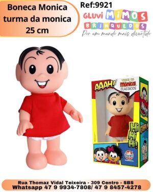 Boneca Monica turma da monica 25 cm