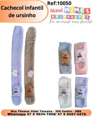 Cachecol infantil de ursinho