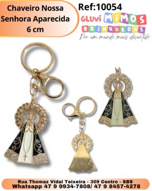 Chaveiro Nossa Senhora Aparecida 6 cm