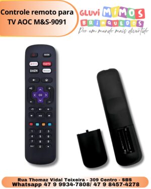 Controle remoto para TV AOC M&S-9091
