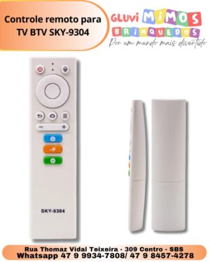 Controle remoto para TV BTV SKY-9304